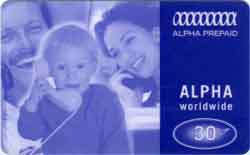 Carte Alpha Telecom AL3 - face